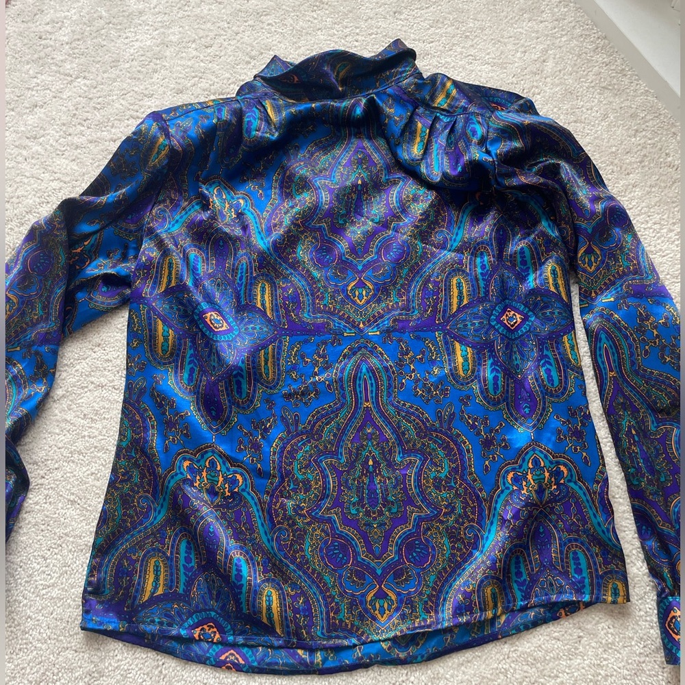 Vintage Woman’s Print Blouse
